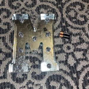 “M” light up sign